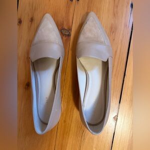 Cole Haan Marlee skimmer (flat)in tan leather and suede combo